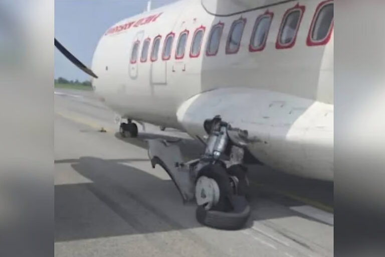 Alliance Air Flight Tyre Burst