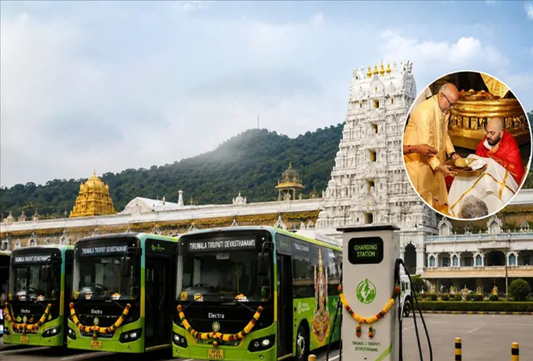 Anant Ambani Electric Busses to TTD