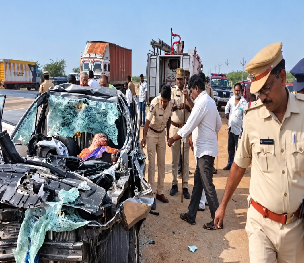 Car Lorry Crash
