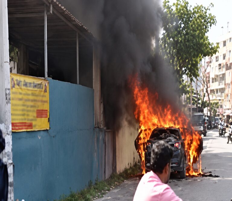 Guntur Car Fire Accident