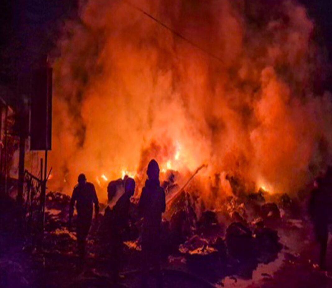 Jaipurs Mercedes Workshop Fire Accident