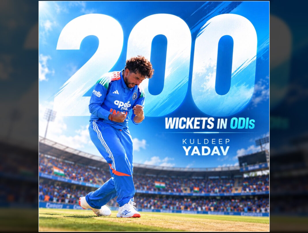 Kuldeep yadav 200 ODI wickets