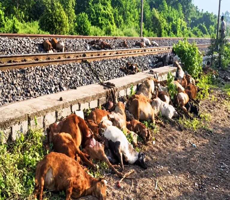 Sheep Killed In Ghatkesar Train Accident