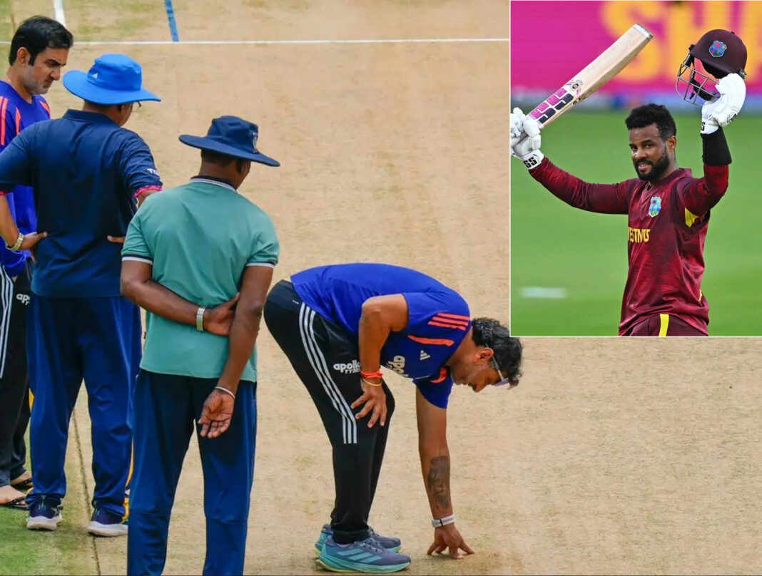 Gambhir Shai Hope on india vs west indies flat pitch
