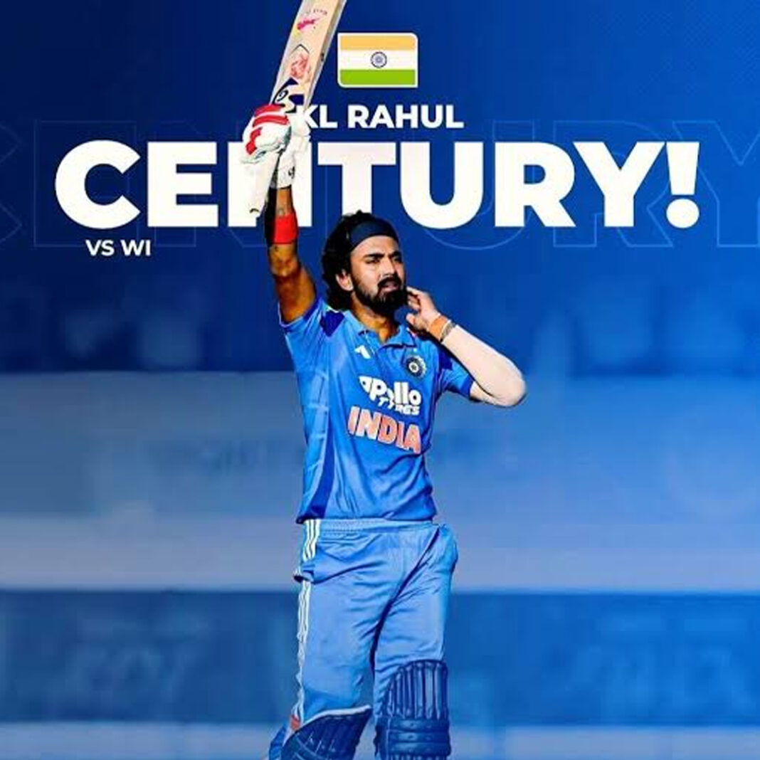 KL Rahul Century vs WI